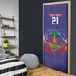 Custom Haiti Grenadye Alaso Door Cover Blue Nou Retounen Anko 1974-2026 - African Pride