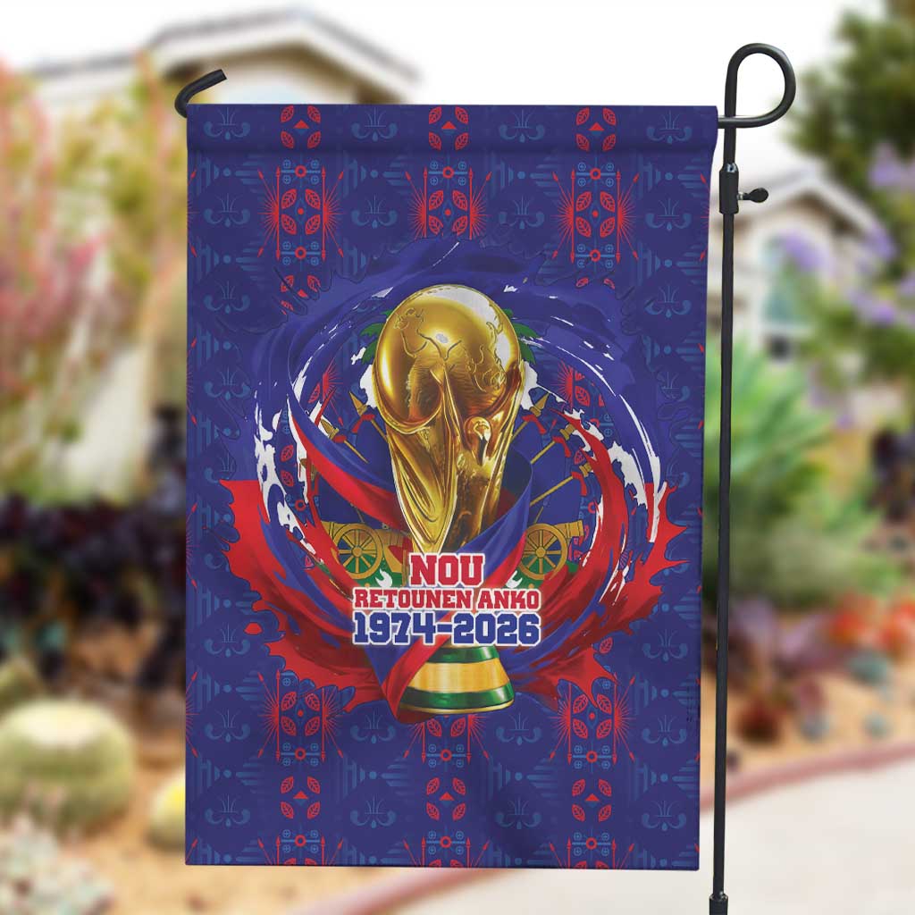 Haiti Grenadye Alaso Garden Flag Blue Nou Retounen Anko 1974-2026 - African Pride