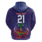 Custom Haiti Grenadye Alaso Hoodie Blue Nou Retounen Anko 1974-2026 - African Pride