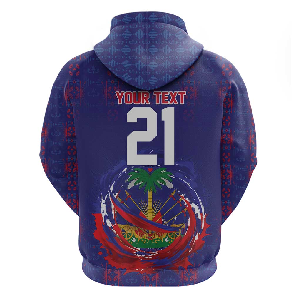Custom Haiti Grenadye Alaso Hoodie Blue Nou Retounen Anko 1974-2026 - African Pride