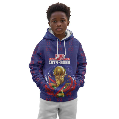 Custom Haiti Grenadye Alaso Kid Hoodie Blue Nou Retounen Anko 1974-2026 - African Pride
