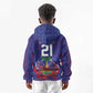Custom Haiti Grenadye Alaso Kid Hoodie Blue Nou Retounen Anko 1974-2026 - African Pride
