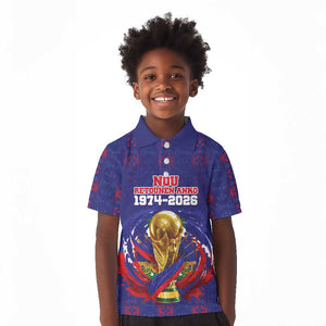 Custom Haiti Grenadye Alaso Kid Polo Shirt Blue Nou Retounen Anko 1974-2026 - African Pride