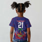 Custom Haiti Grenadye Alaso Kid T shirt Blue Nou Retounen Anko 1974-2026 - African Pride