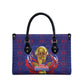 Haiti Grenadye Alaso Leather Bag Blue Nou Retounen Anko 1974-2026 - African Pride