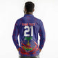 Custom Haiti Grenadye Alaso Long Sleeve Polo Shirt Blue Nou Retounen Anko 1974-2026 - African Pride