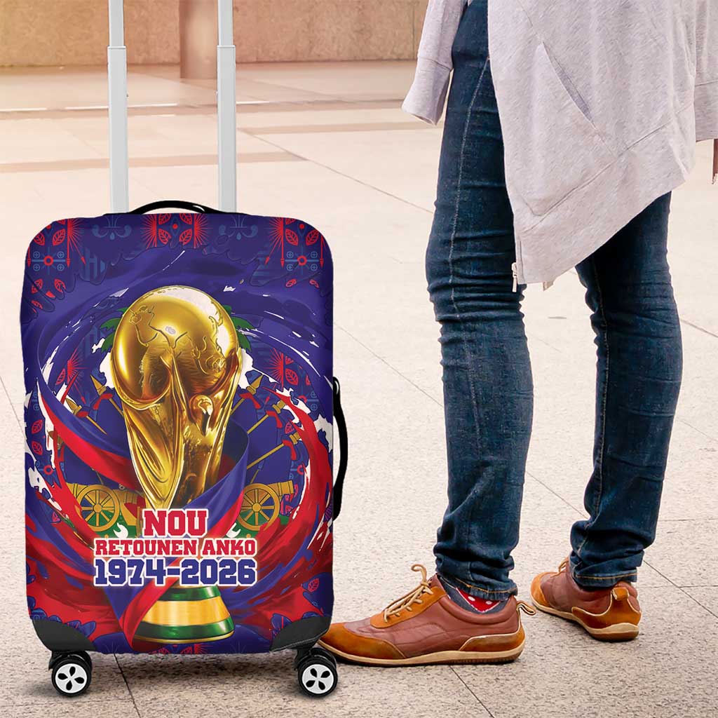 Haiti Grenadye Alaso Luggage Cover Blue Nou Retounen Anko 1974-2026 - African Pride