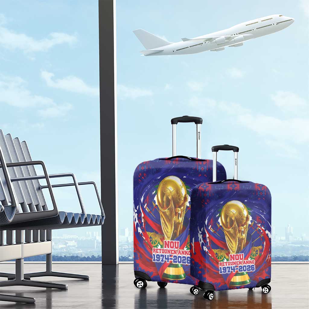 Haiti Grenadye Alaso Luggage Cover Blue Nou Retounen Anko 1974-2026 - African Pride