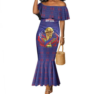 Custom Haiti Grenadye Alaso Mermaid Dress Blue Nou Retounen Anko 1974-2026 - African Pride