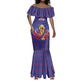 Custom Haiti Grenadye Alaso Mermaid Dress Blue Nou Retounen Anko 1974-2026 - African Pride