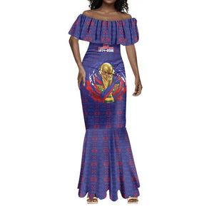 Custom Haiti Grenadye Alaso Mermaid Dress Blue Nou Retounen Anko 1974-2026 - African Pride