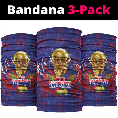 Haiti Grenadye Alaso Neck Gaiter Blue Nou Retounen Anko 1974-2026 - African Pride