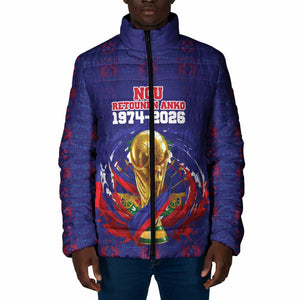 Custom Haiti Grenadye Alaso Padded Jacket Blue Nou Retounen Anko 1974-2026 - African Pride
