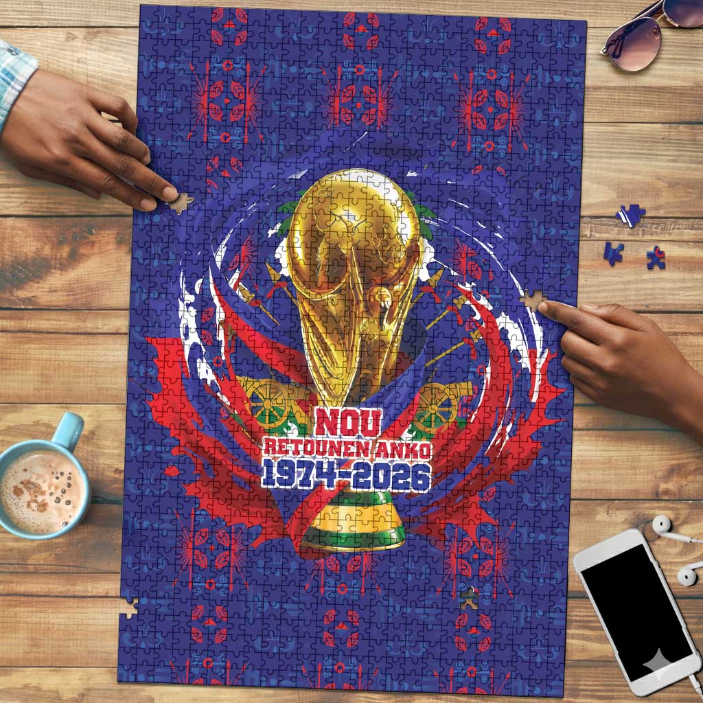 Haiti Grenadye Alaso Puzzle Blue Nou Retounen Anko 1974-2026 - African Pride