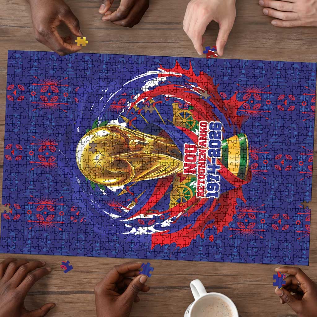Haiti Grenadye Alaso Puzzle Blue Nou Retounen Anko 1974-2026 - African Pride
