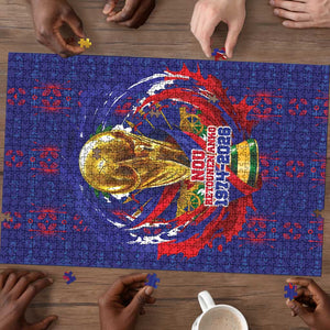 Haiti Grenadye Alaso Puzzle Blue Nou Retounen Anko 1974-2026 - African Pride