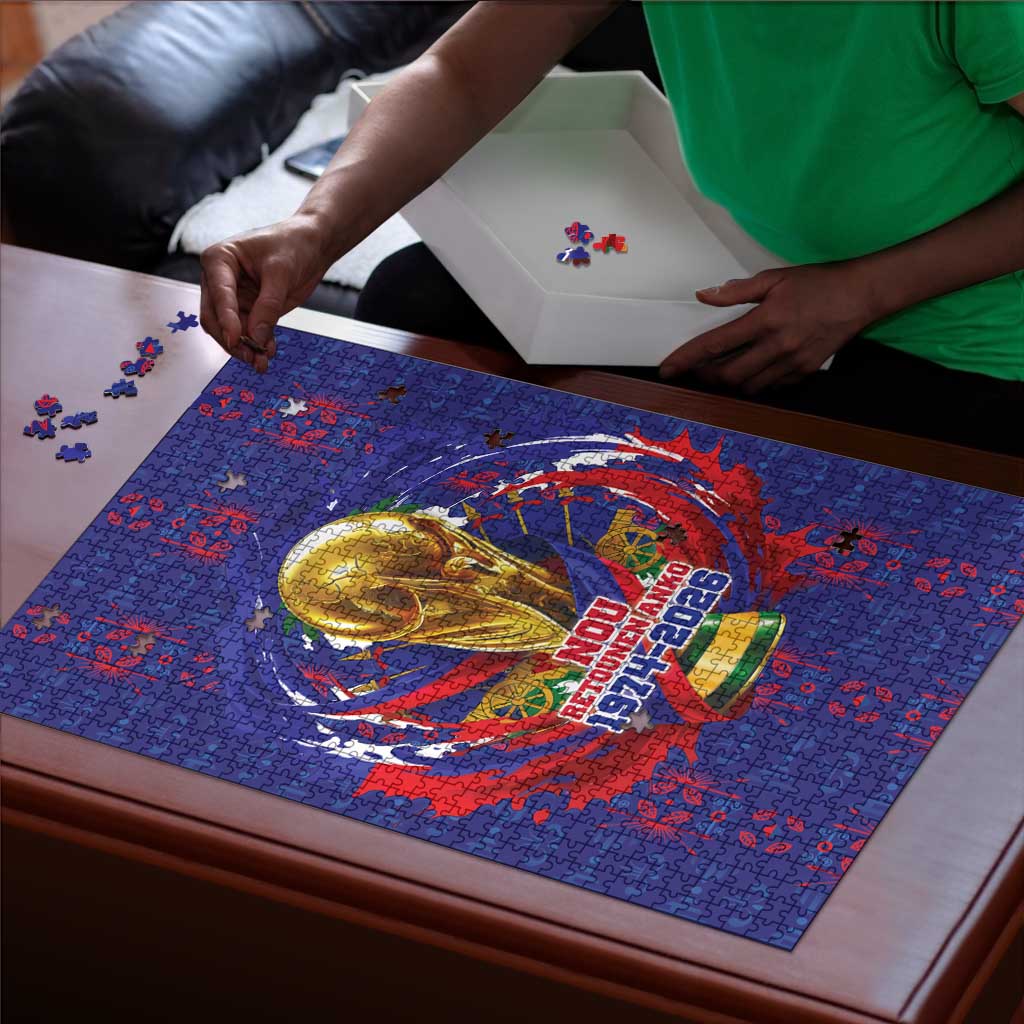 Haiti Grenadye Alaso Puzzle Blue Nou Retounen Anko 1974-2026 - African Pride