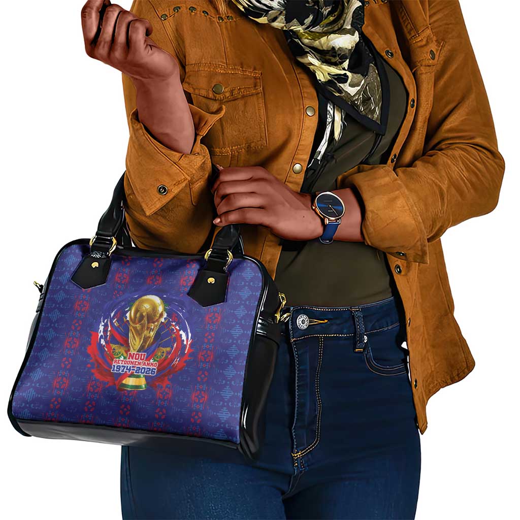 Haiti Grenadye Alaso Shoulder Handbag Blue Nou Retounen Anko 1974-2026 - African Pride
