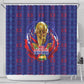 Haiti Grenadye Alaso Shower Curtain Blue Nou Retounen Anko 1974-2026 - African Pride