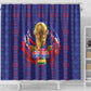 Haiti Grenadye Alaso Shower Curtain Blue Nou Retounen Anko 1974-2026 - African Pride