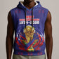 Custom Haiti Grenadye Alaso Sleeveless Hoodie Blue Nou Retounen Anko 1974-2026 - African Pride