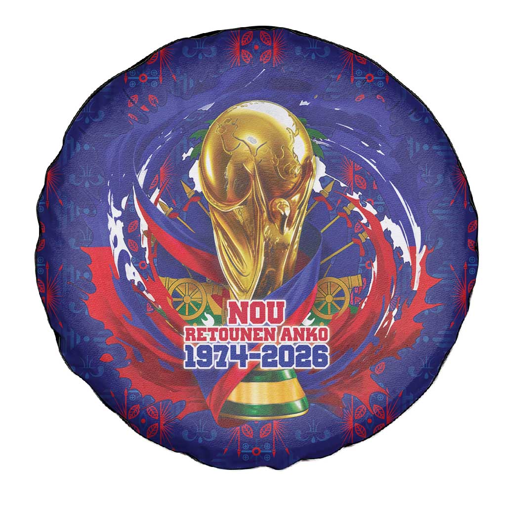 Haiti Grenadye Alaso Spare Tire Cover Blue Nou Retounen Anko 1974-2026 - African Pride