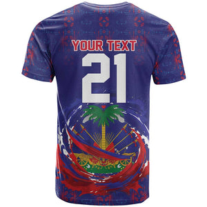 Custom Haiti Grenadye Alaso T shirt Blue Nou Retounen Anko 1974-2026 - African Pride