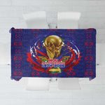 Haiti Grenadye Alaso Tablecloth Blue Nou Retounen Anko 1974-2026 - African Pride