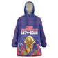 Custom Haiti Grenadye Alaso Wearable Blanket Hoodie Blue Nou Retounen Anko 1974-2026 - African Pride