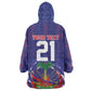 Custom Haiti Grenadye Alaso Wearable Blanket Hoodie Blue Nou Retounen Anko 1974-2026 - African Pride