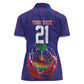 Custom Haiti Grenadye Alaso Women Polo Shirt Blue Nou Retounen Anko 1974-2026 - African Pride