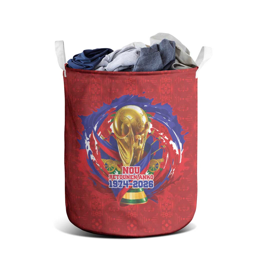 Haiti Grenadye Alaso Laundry Basket Red Nou Retounen Anko 1974-2026 - African Pride