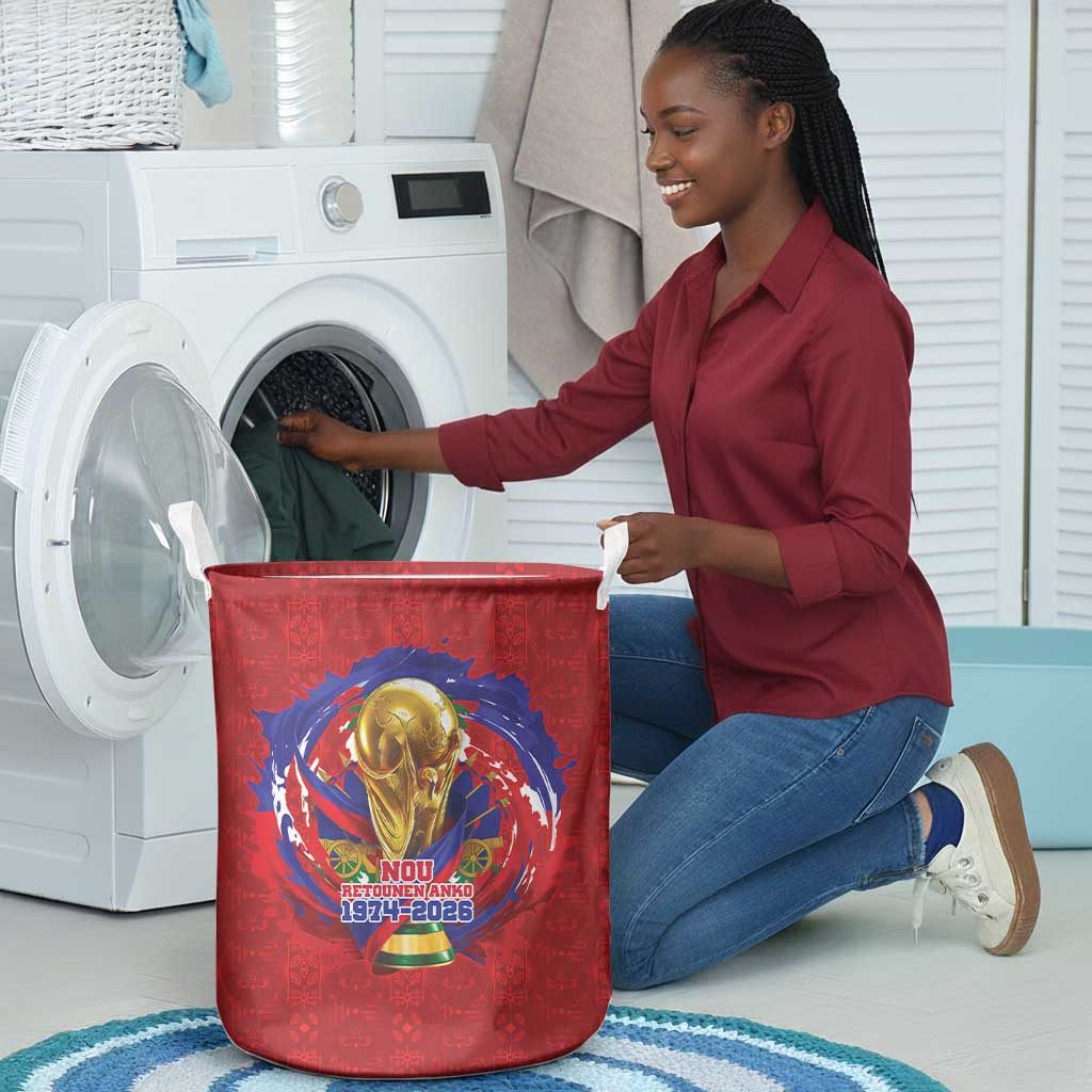 Haiti Grenadye Alaso Laundry Basket Red Nou Retounen Anko 1974-2026 - African Pride
