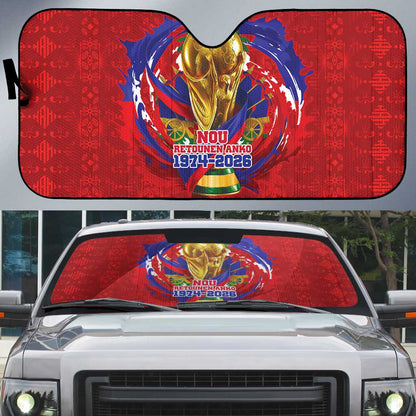 Haiti Grenadye Alaso Auto Sun Shade Red Nou Retounen Anko 1974-2026 - African Pride