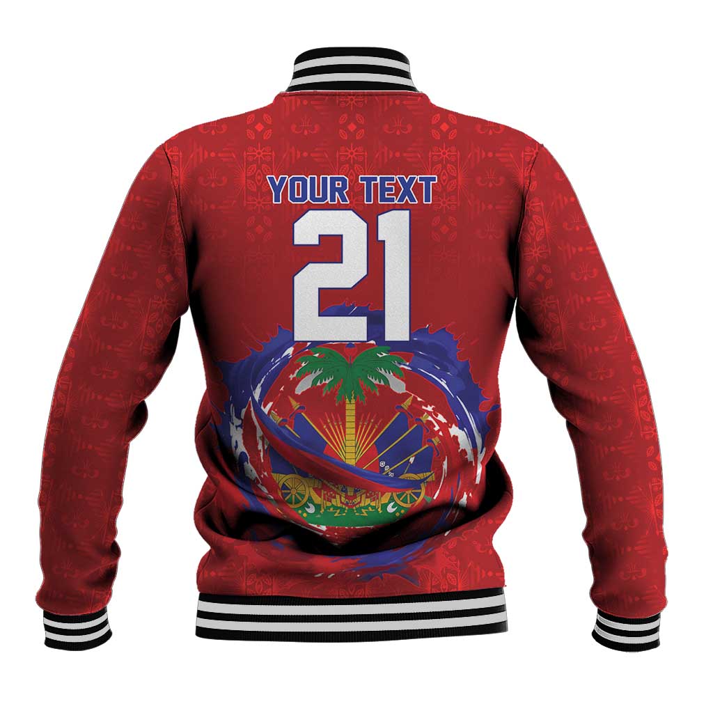 Custom Haiti Grenadye Alaso Baseball Jacket Red Nou Retounen Anko 1974-2026 - African Pride