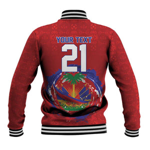 Custom Haiti Grenadye Alaso Baseball Jacket Red Nou Retounen Anko 1974-2026 - African Pride