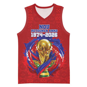 Custom Haiti Grenadye Alaso Basketball Jersey Red Nou Retounen Anko 1974-2026 - African Pride