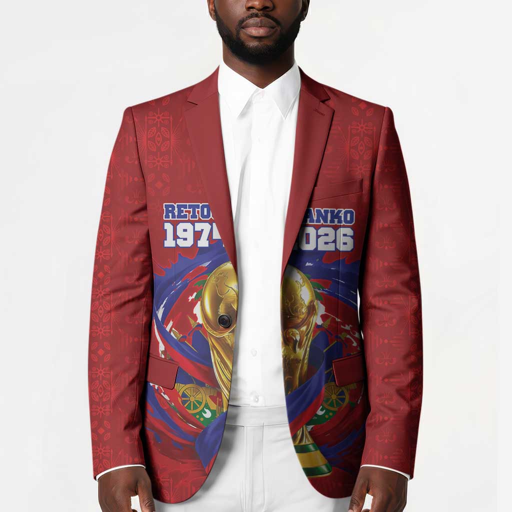 Custom Haiti Grenadye Alaso Blazer Red Nou Retounen Anko 1974-2026 - African Pride