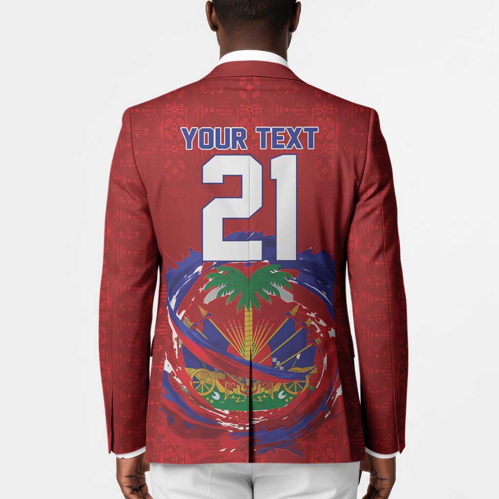 Custom Haiti Grenadye Alaso Blazer Red Nou Retounen Anko 1974-2026 - African Pride