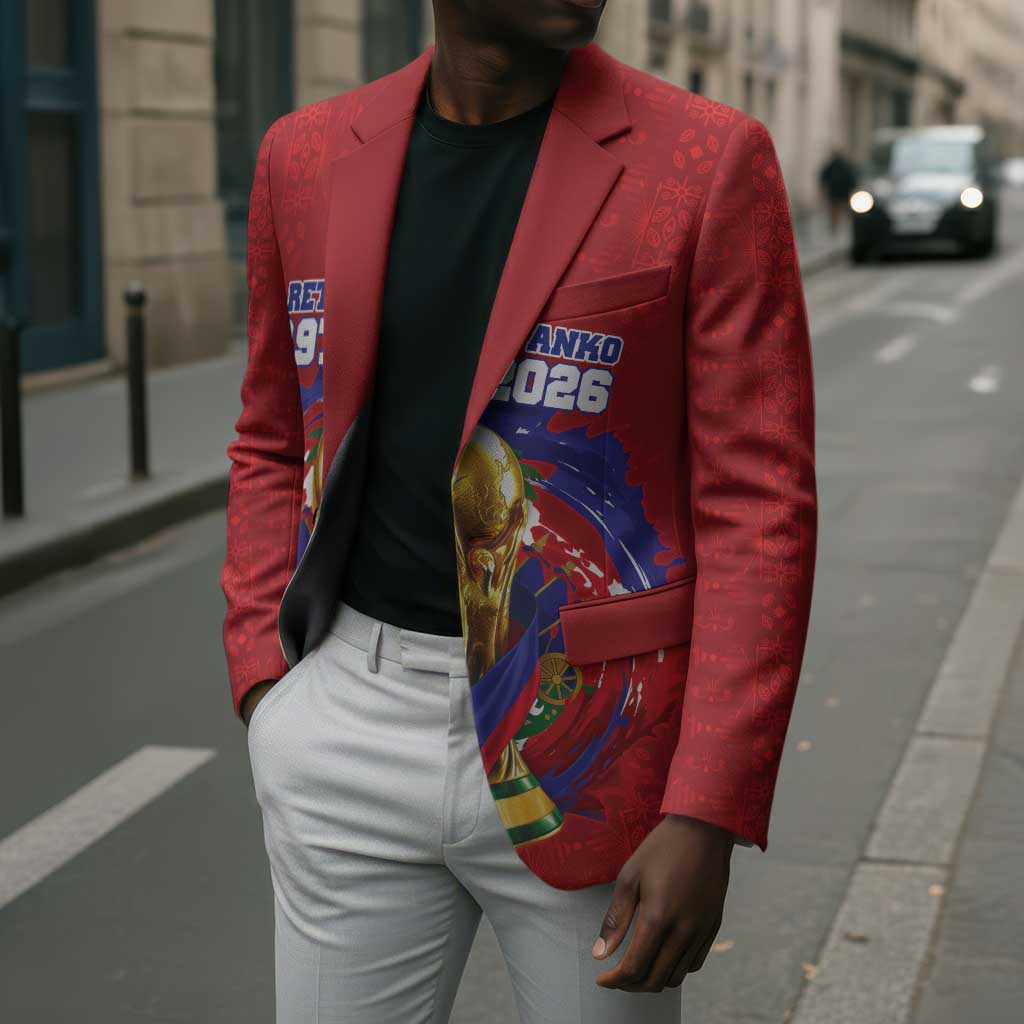 Custom Haiti Grenadye Alaso Blazer Red Nou Retounen Anko 1974-2026 - African Pride