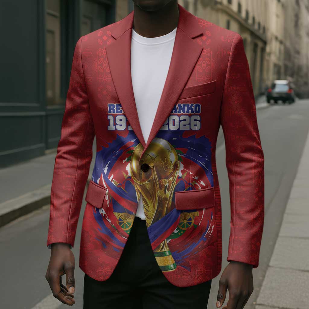 Custom Haiti Grenadye Alaso Blazer Red Nou Retounen Anko 1974-2026 - African Pride