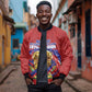 Custom Haiti Grenadye Alaso Bomber Jacket Red Nou Retounen Anko 1974-2026 - African Pride