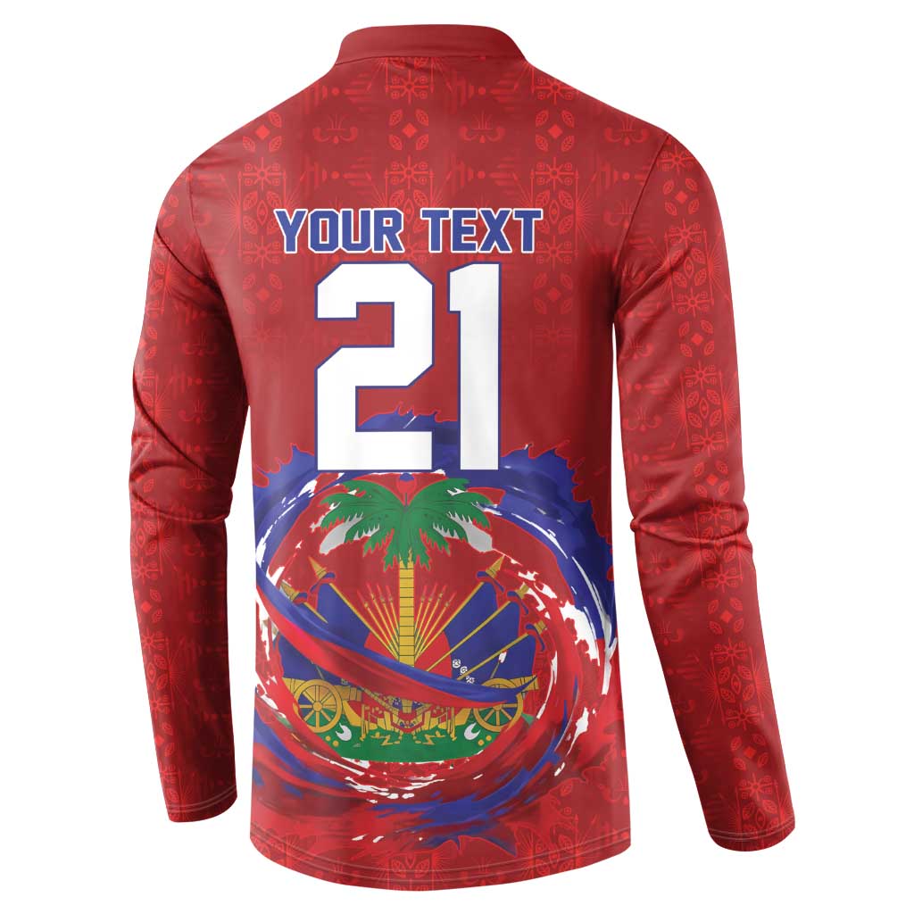 Custom Haiti Grenadye Alaso Button Sweatshirt Red Nou Retounen Anko 1974-2026