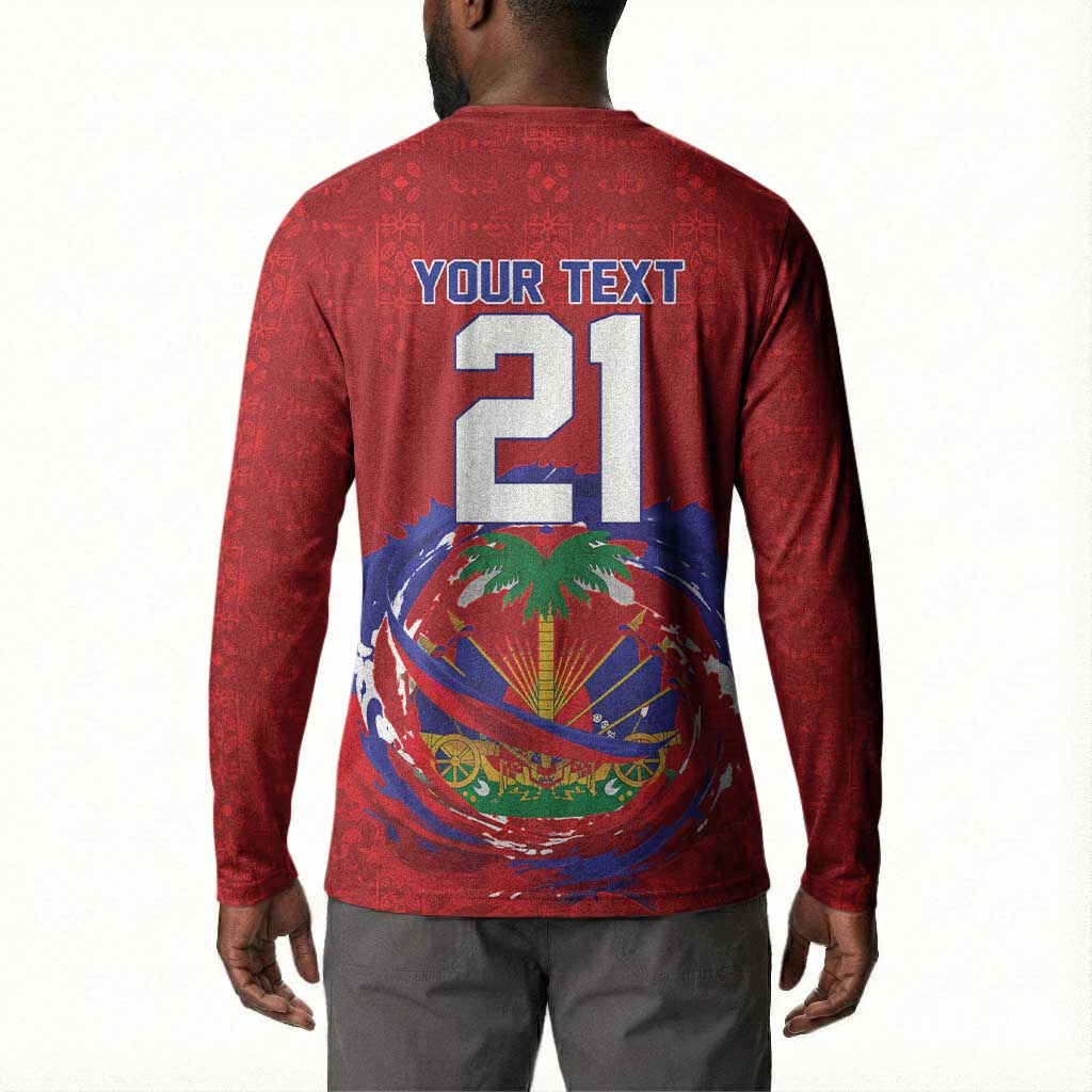 Custom Haiti Grenadye Alaso Button Sweatshirt Red Nou Retounen Anko 1974-2026