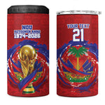 Custom Haiti Grenadye Alaso 4 in 1 Can Cooler Tumbler Red Nou Retounen Anko 1974-2026 - African Pride