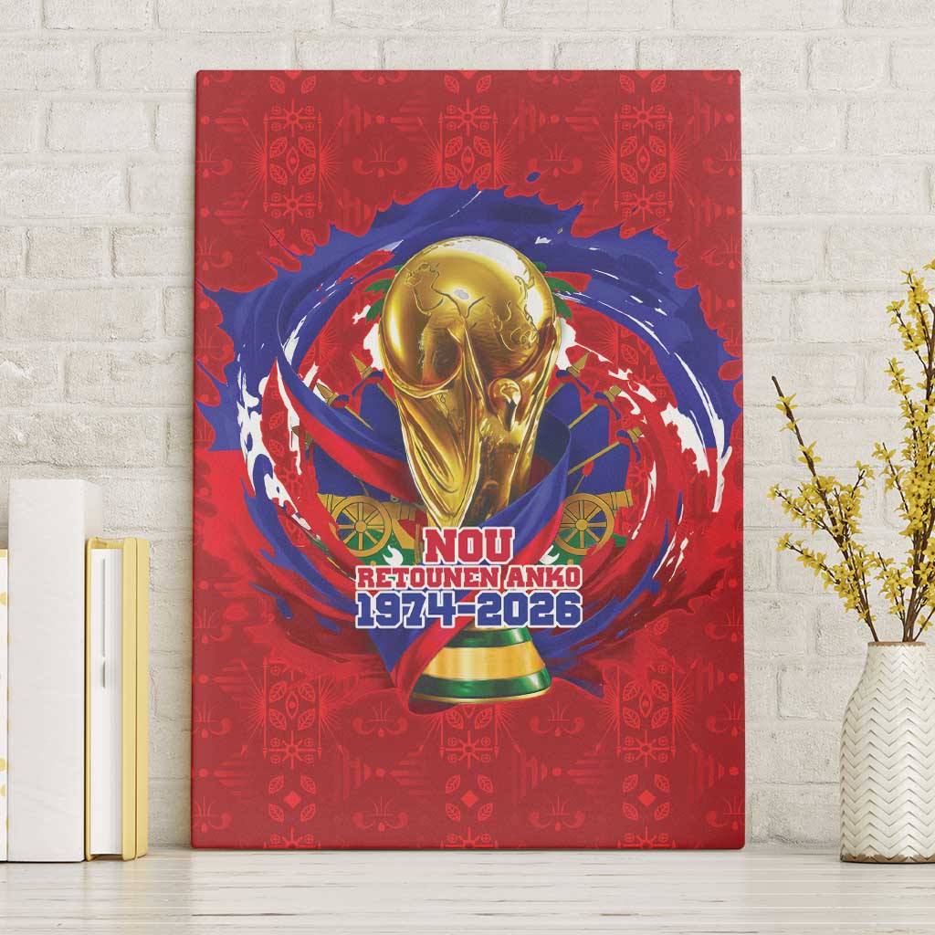 Haiti Grenadye Alaso Canvas Wall Art Red Nou Retounen Anko 1974-2026 - African Pride