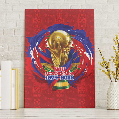 Haiti Grenadye Alaso Canvas Wall Art Red Nou Retounen Anko 1974-2026 - African Pride
