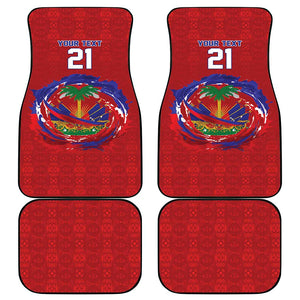 Custom Haiti Grenadye Alaso Car Mats Red Nou Retounen Anko 1974-2026 - African Pride