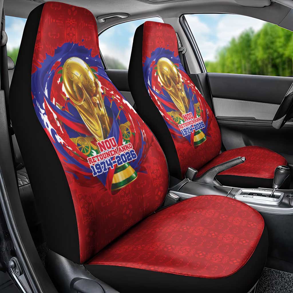 Haiti Grenadye Alaso Car Seat Cover Red Nou Retounen Anko 1974-2026 - African Pride