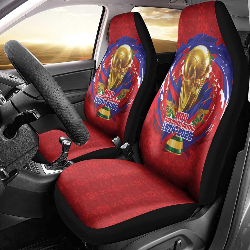Haiti Grenadye Alaso Car Seat Cover Red Nou Retounen Anko 1974-2026 - African Pride